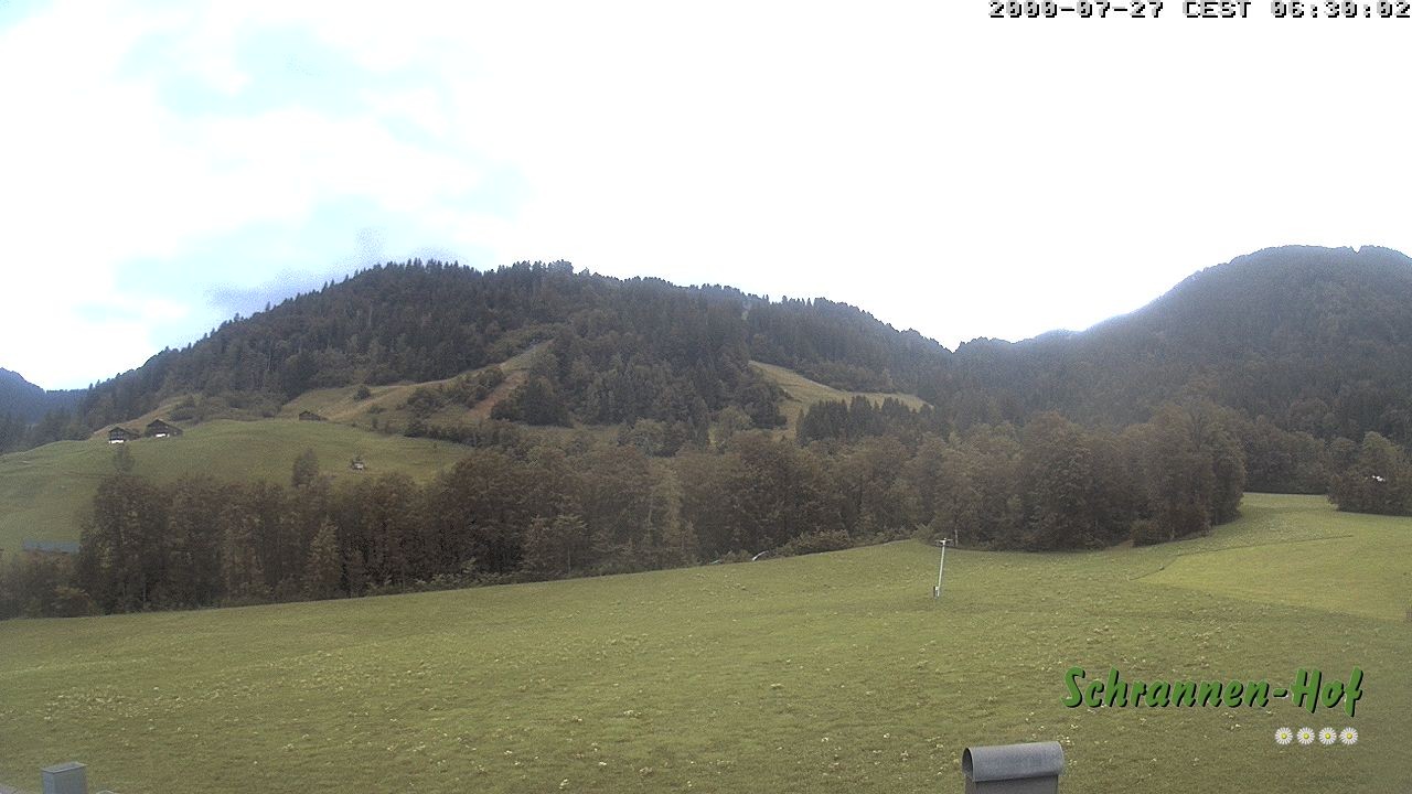 Archiv Foto Webcam Schoppernau: Schrannen-Hof