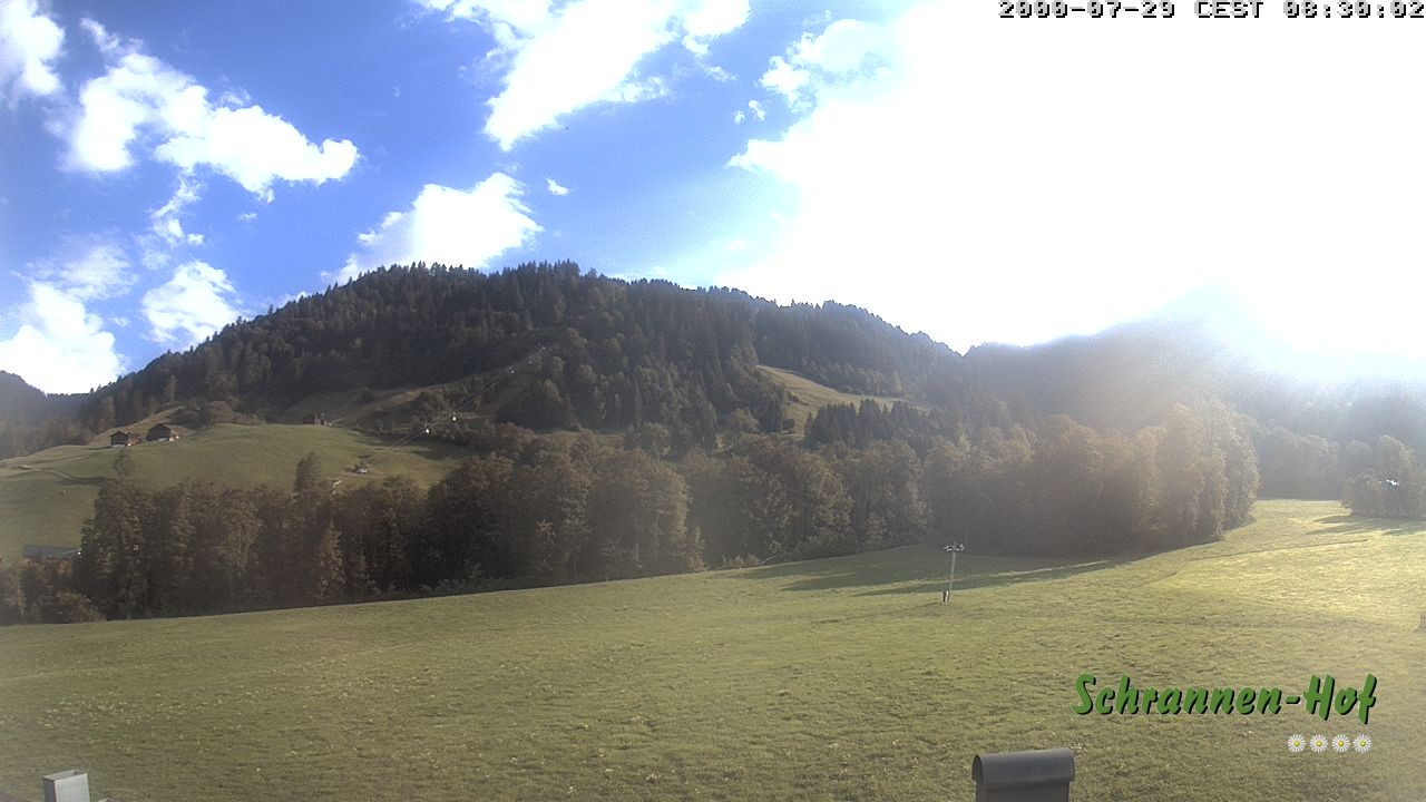 Archiv Foto Webcam Schoppernau: Schrannen-Hof