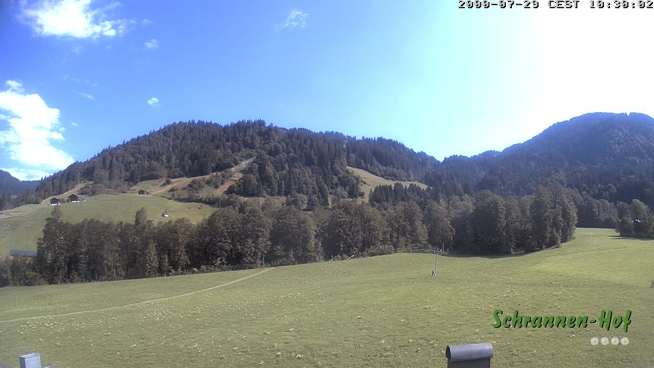 Archiv Foto Webcam Schoppernau: Schrannen-Hof