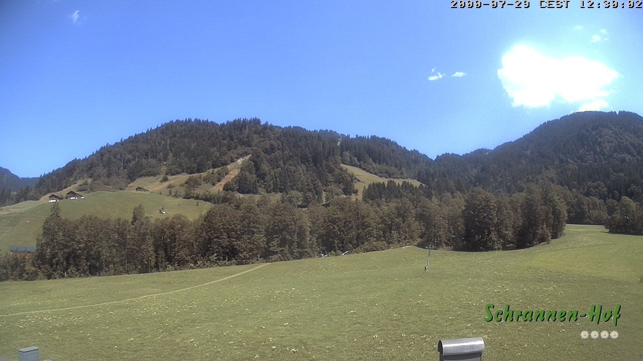 Archiv Foto Webcam Schoppernau: Schrannen-Hof