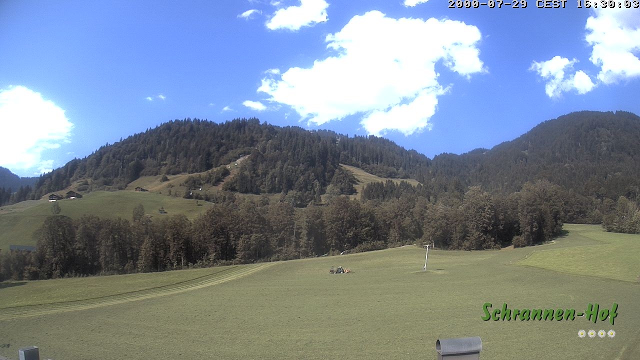 Archiv Foto Webcam Schoppernau: Schrannen-Hof