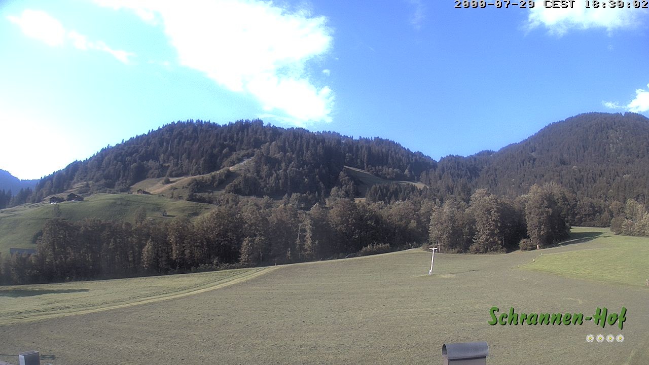 Archiv Foto Webcam Schoppernau: Schrannen-Hof