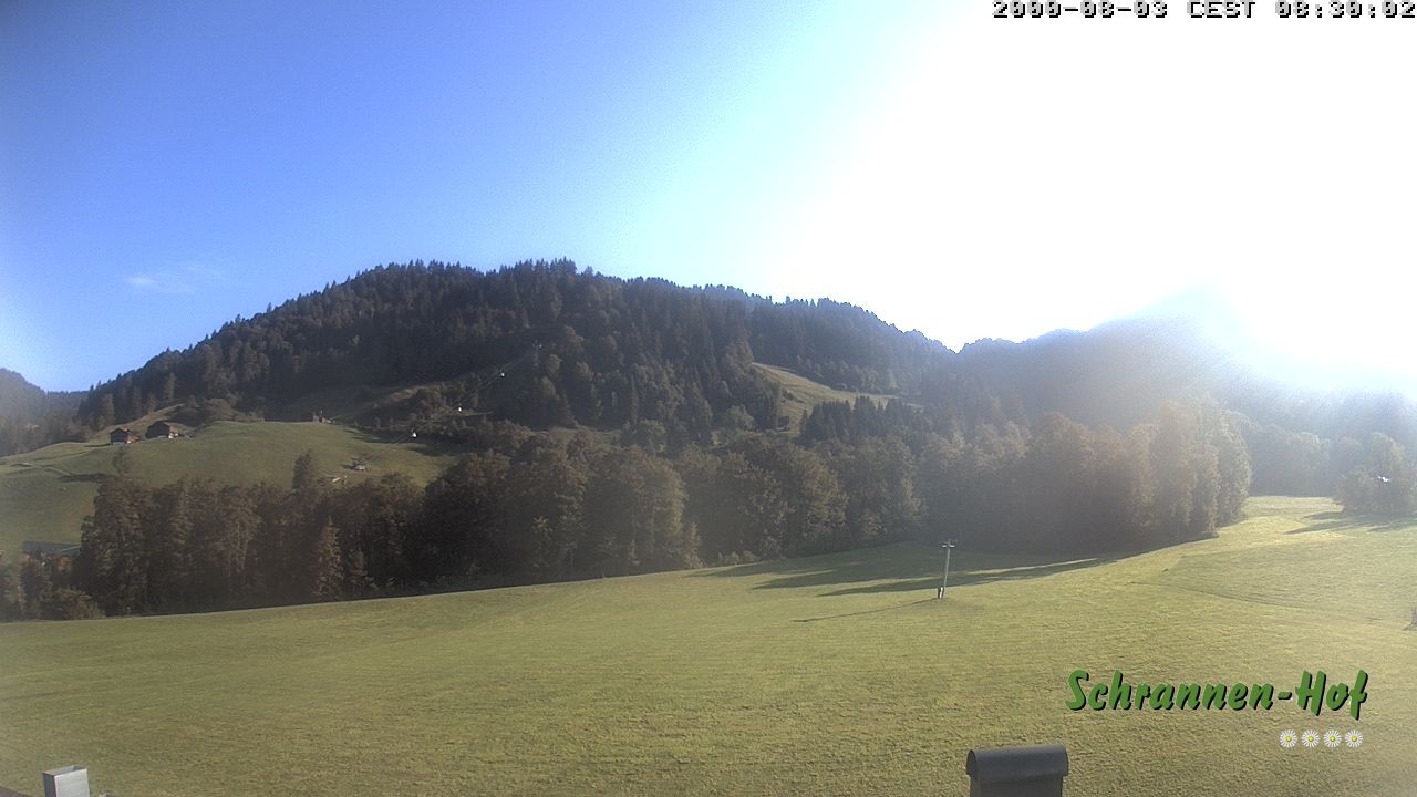 Archiv Foto Webcam Schoppernau: Schrannen-Hof