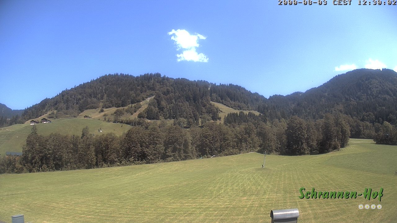 Archiv Foto Webcam Schoppernau: Schrannen-Hof