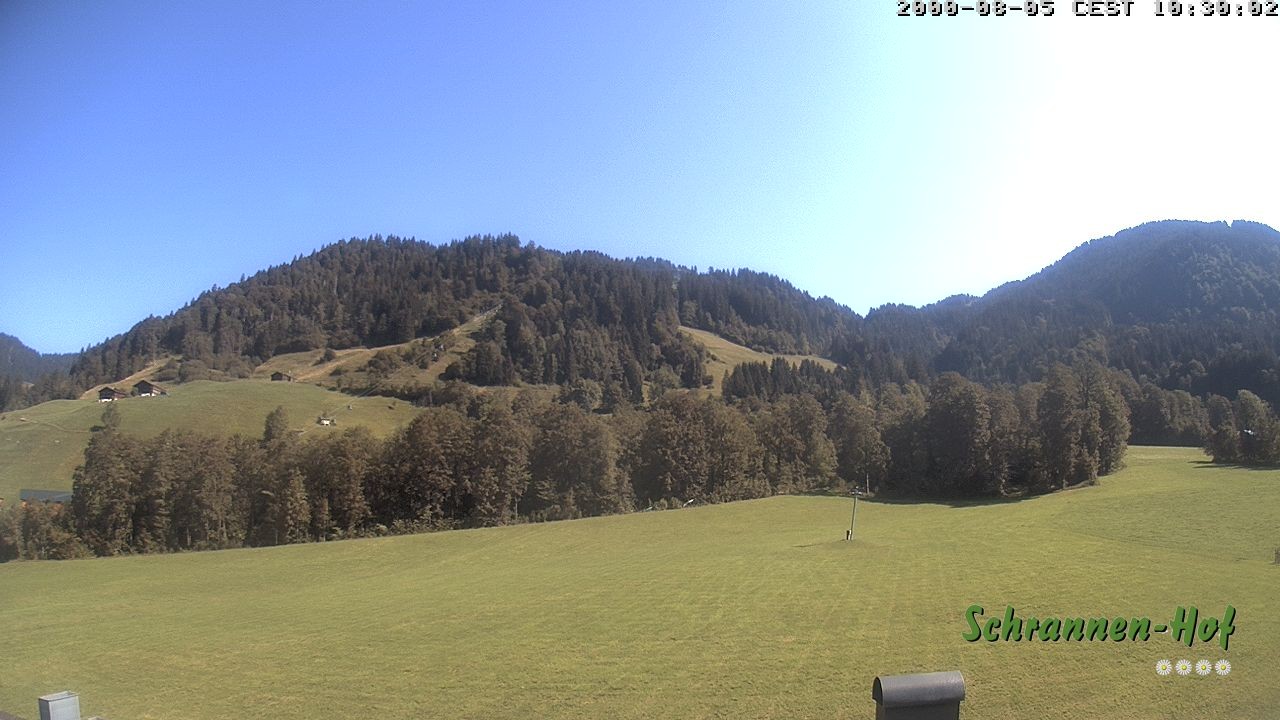 Archiv Foto Webcam Schoppernau: Schrannen-Hof