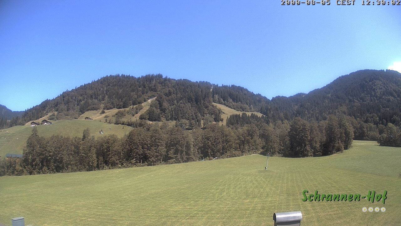 Archiv Foto Webcam Schoppernau: Schrannen-Hof