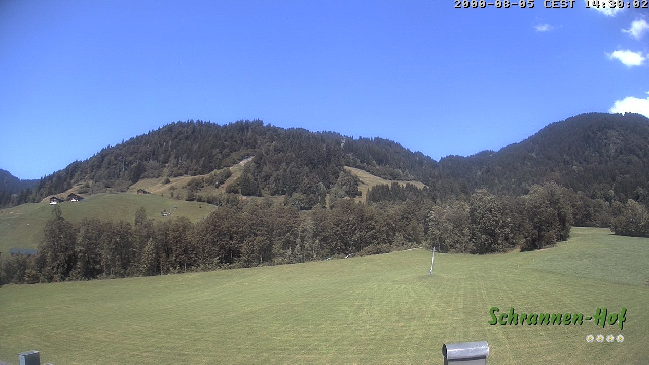 Archiv Foto Webcam Schoppernau: Schrannen-Hof