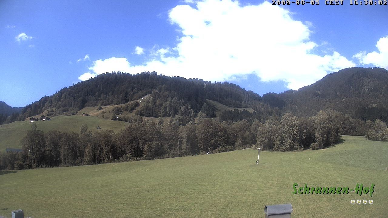 Archiv Foto Webcam Schoppernau: Schrannen-Hof