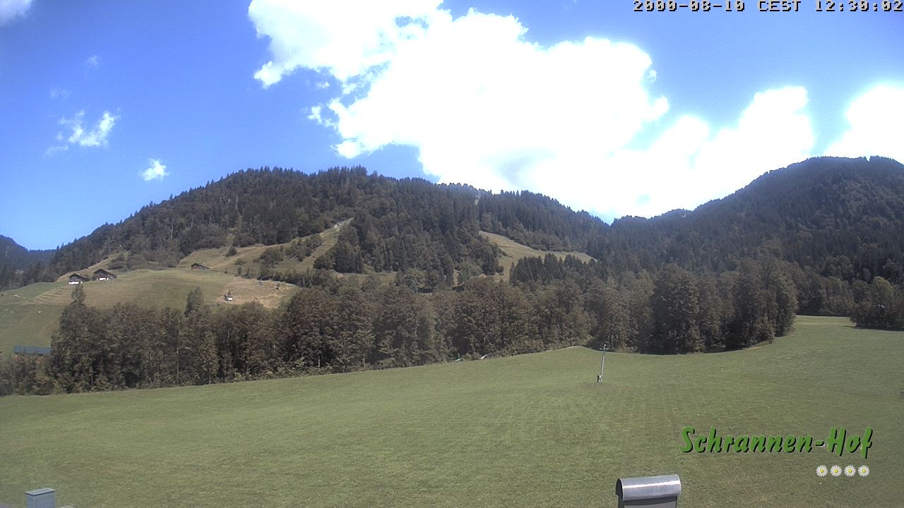 Archiv Foto Webcam Schoppernau: Schrannen-Hof