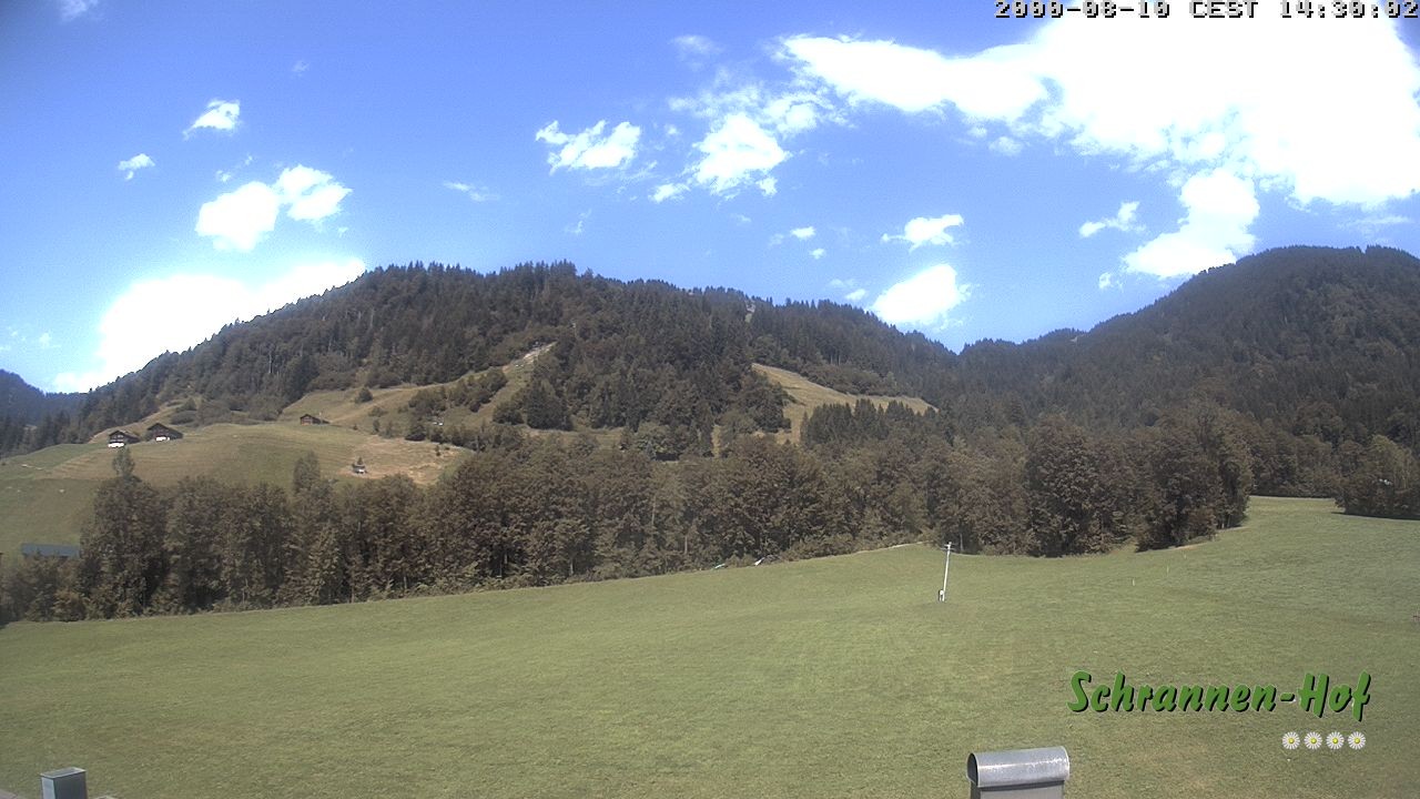 Archiv Foto Webcam Schoppernau: Schrannen-Hof