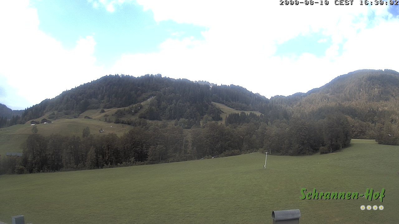 Archiv Foto Webcam Schoppernau: Schrannen-Hof