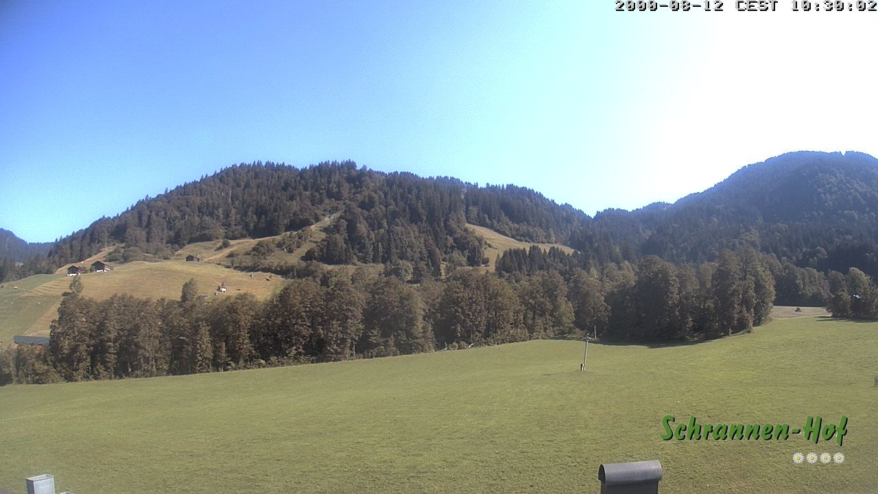 Archiv Foto Webcam Schoppernau: Schrannen-Hof