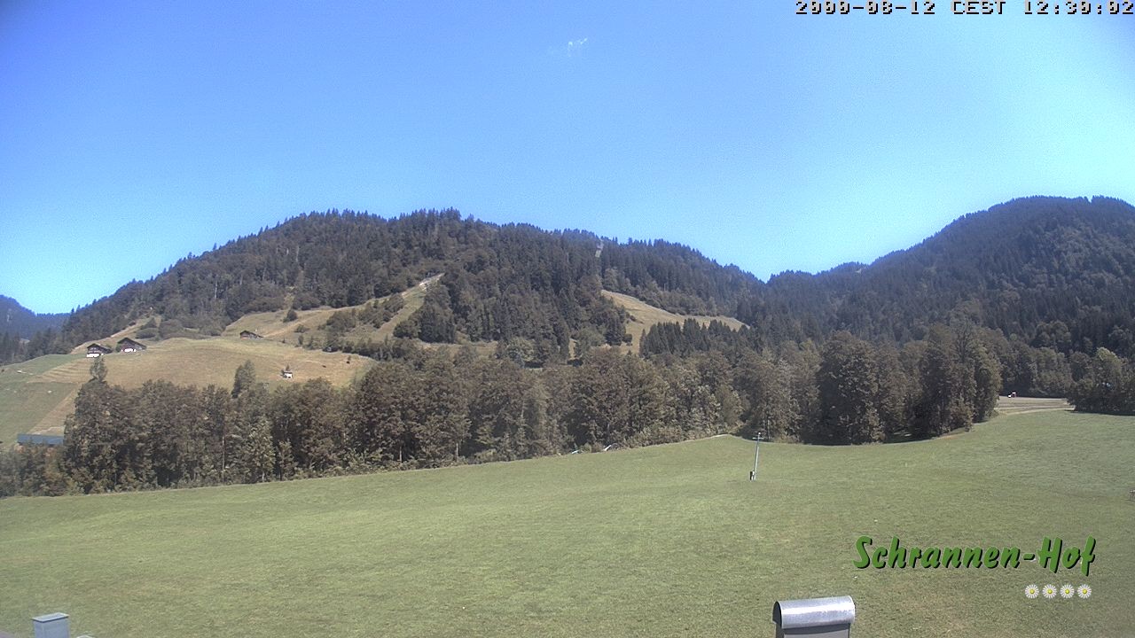 Archiv Foto Webcam Schoppernau: Schrannen-Hof