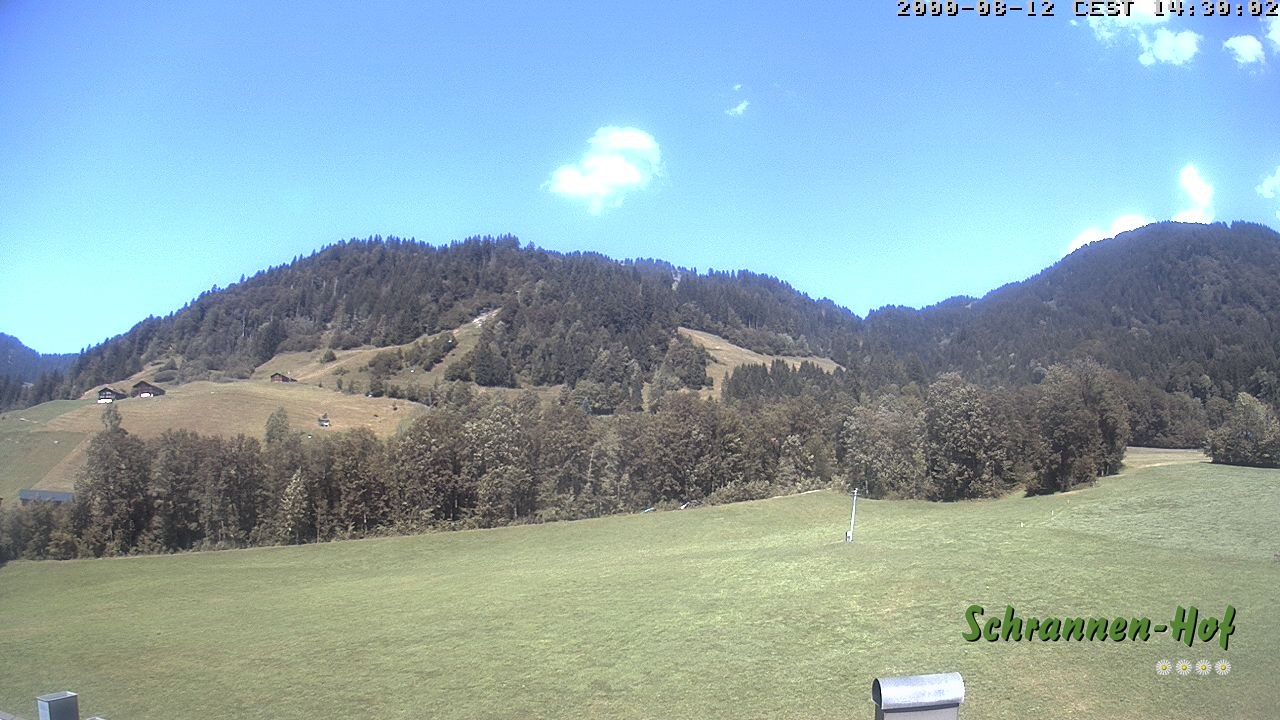 Archiv Foto Webcam Schoppernau: Schrannen-Hof