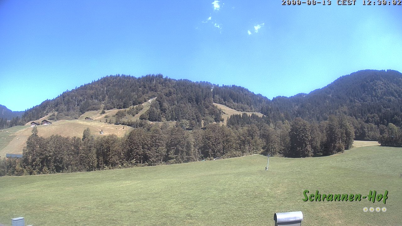 Archiv Foto Webcam Schoppernau: Schrannen-Hof