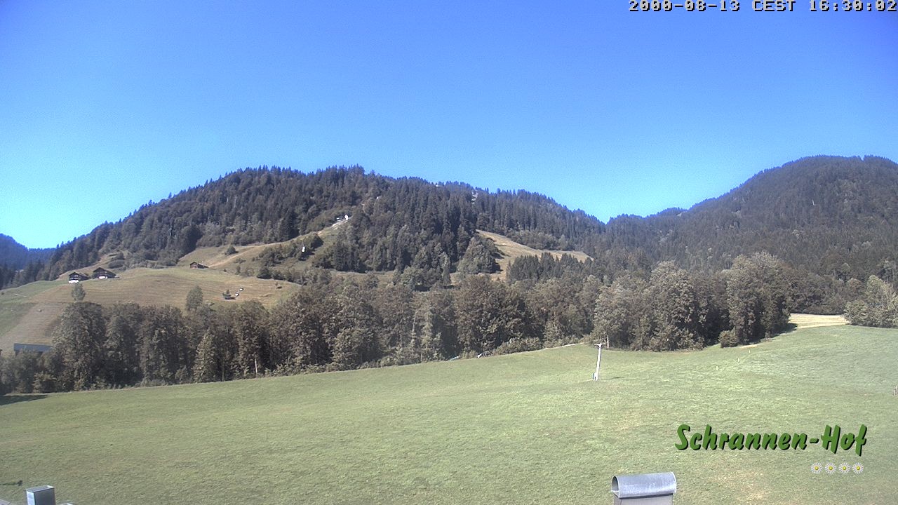 Archiv Foto Webcam Schoppernau: Schrannen-Hof