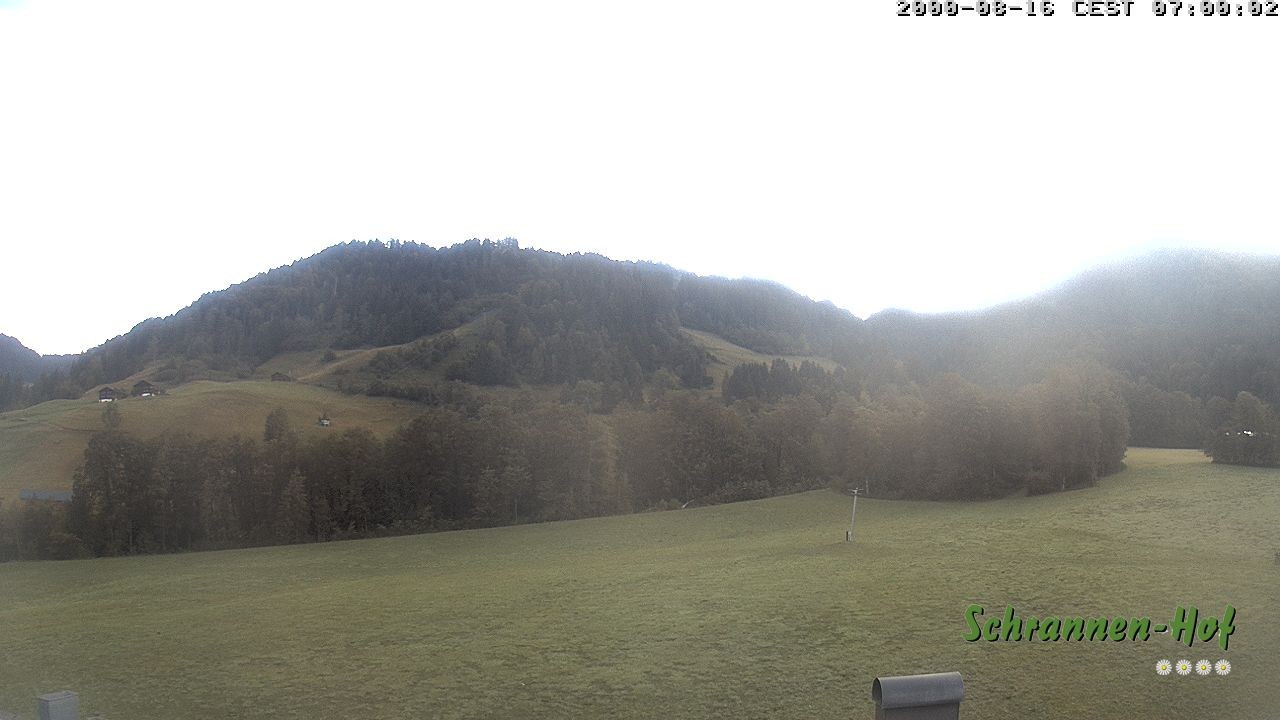 Archiv Foto Webcam Schoppernau: Schrannen-Hof