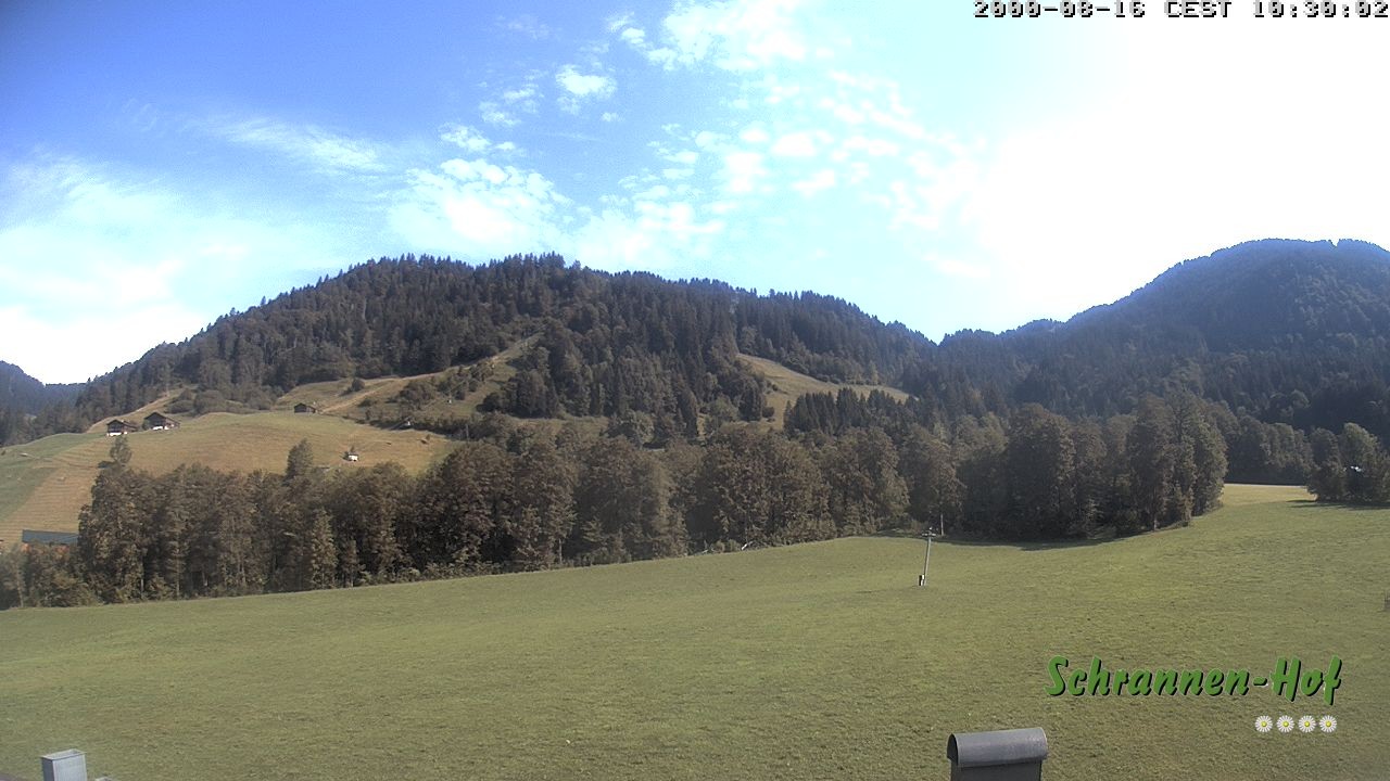 Archiv Foto Webcam Schoppernau: Schrannen-Hof