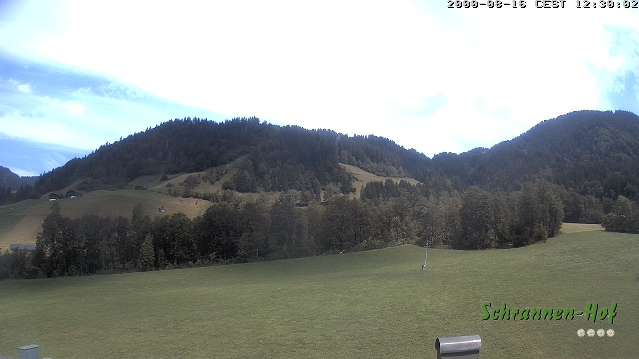 Archiv Foto Webcam Schoppernau: Schrannen-Hof