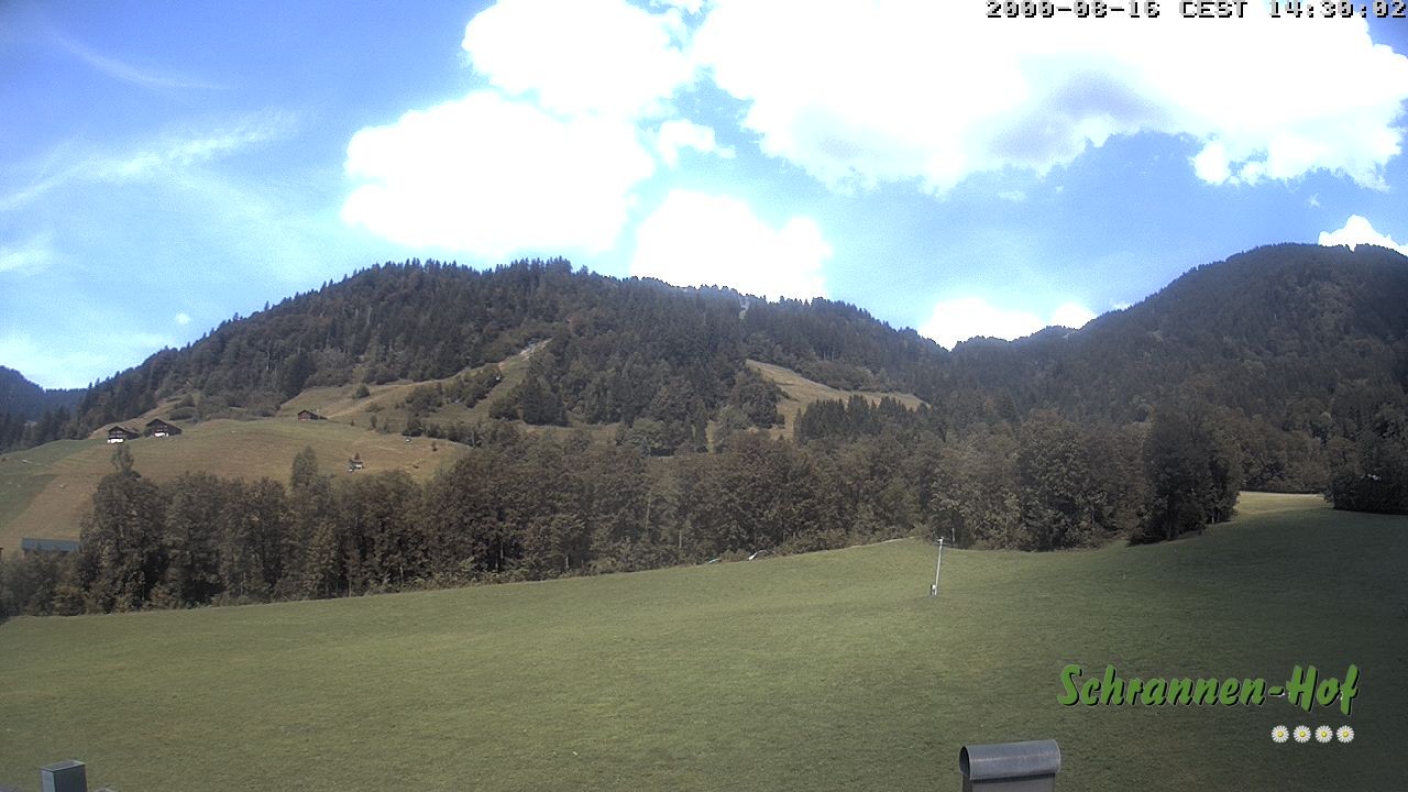 Archiv Foto Webcam Schoppernau: Schrannen-Hof