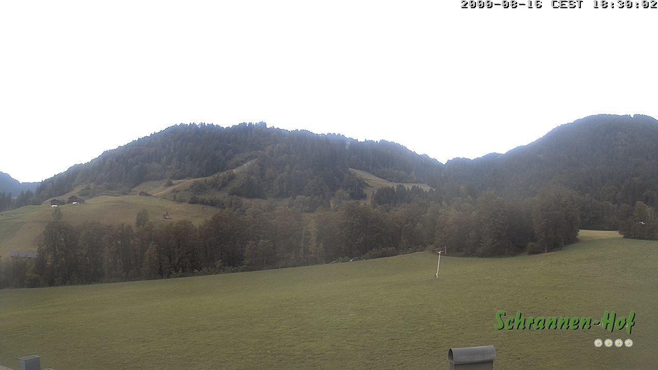 Archived image Webcam Mt. Diedamskopf - Schrannen-Hof
