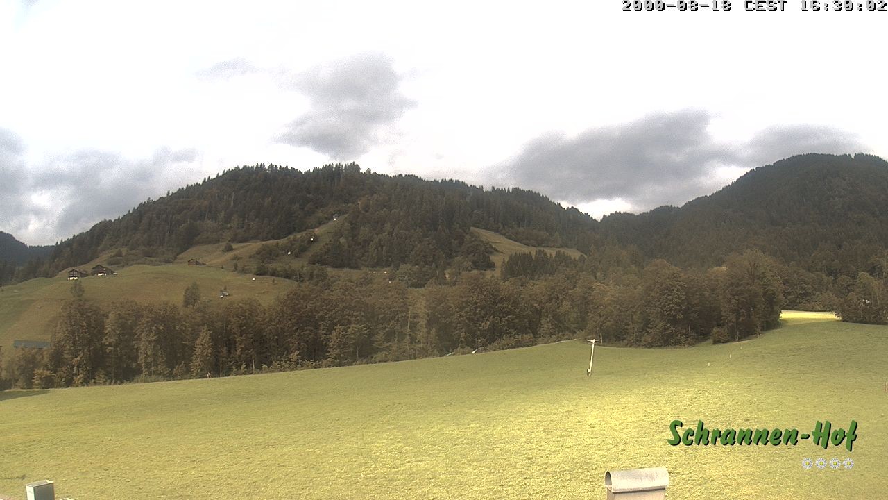 Archiv Foto Webcam Schoppernau: Schrannen-Hof