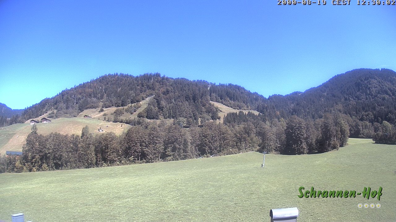 Archiv Foto Webcam Schoppernau: Schrannen-Hof