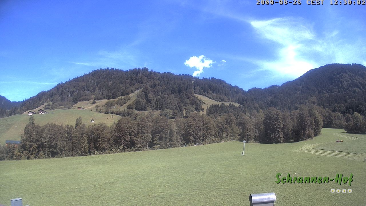 Archiv Foto Webcam Schoppernau: Schrannen-Hof