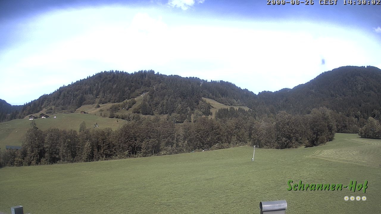 Archiv Foto Webcam Schoppernau: Schrannen-Hof