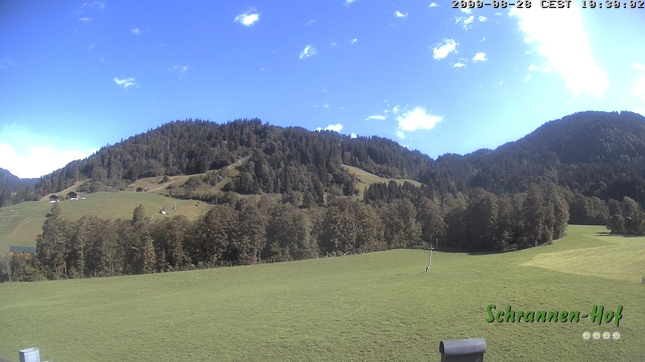 Archiv Foto Webcam Schoppernau: Schrannen-Hof