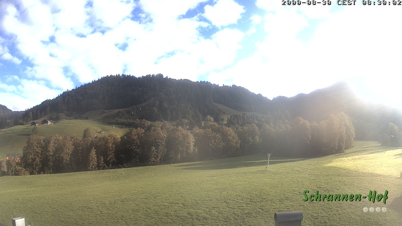 Archiv Foto Webcam Schoppernau: Schrannen-Hof