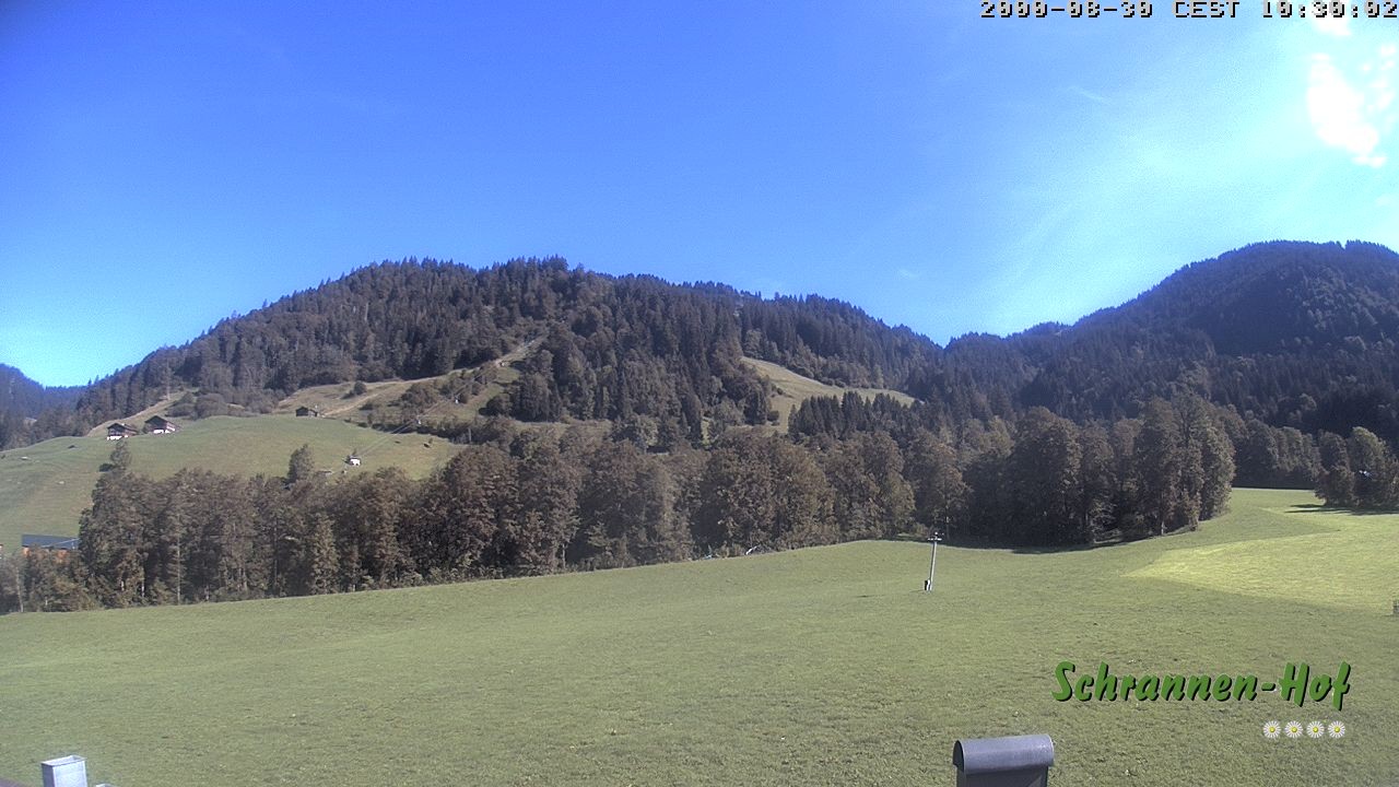 Archiv Foto Webcam Schoppernau: Schrannen-Hof
