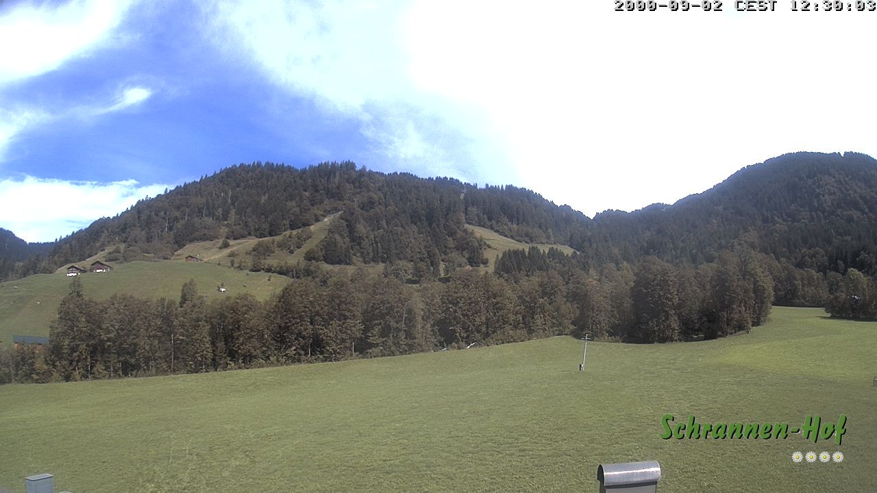 Archiv Foto Webcam Schoppernau: Schrannen-Hof