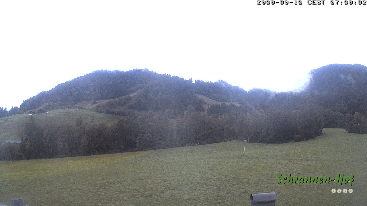 Archived image Webcam Mt. Diedamskopf - Schrannen-Hof
