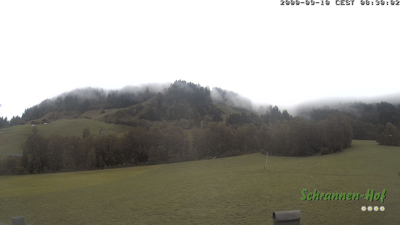 Archived image Webcam Mt. Diedamskopf - Schrannen-Hof