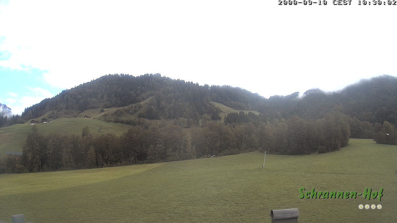 Archived image Webcam Mt. Diedamskopf - Schrannen-Hof