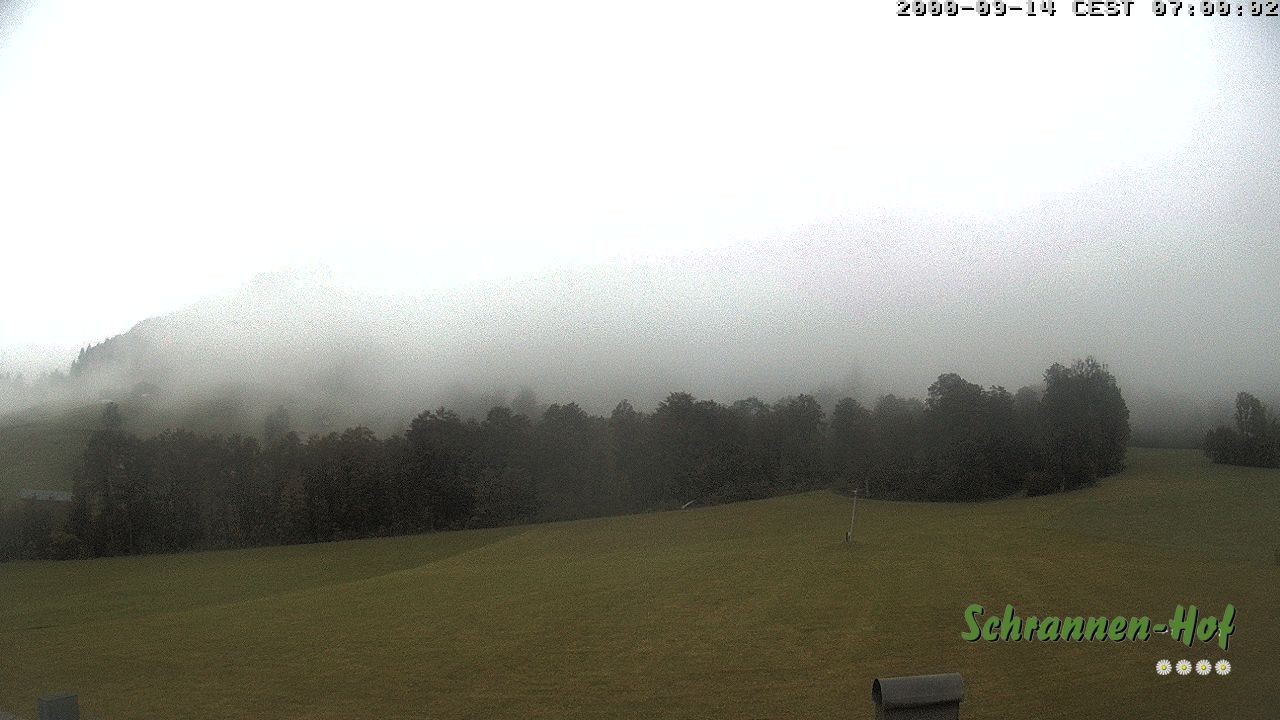 Archived image Webcam Mt. Diedamskopf - Schrannen-Hof