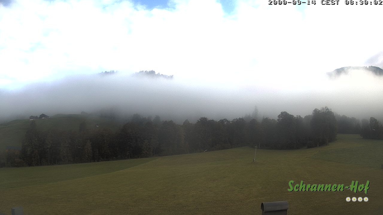 Archived image Webcam Mt. Diedamskopf - Schrannen-Hof