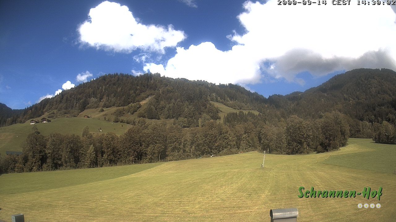 Archived image Webcam Mt. Diedamskopf - Schrannen-Hof