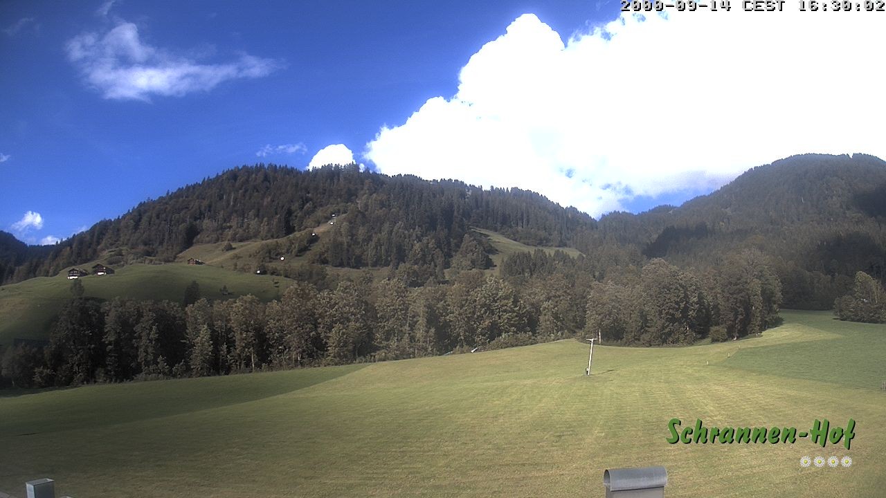 Archiv Foto Webcam Schoppernau: Schrannen-Hof