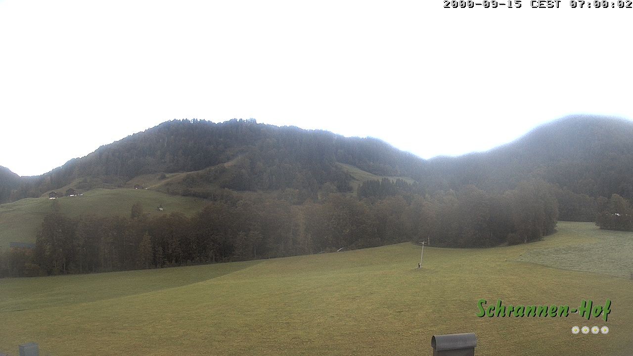 Archived image Webcam Mt. Diedamskopf - Schrannen-Hof