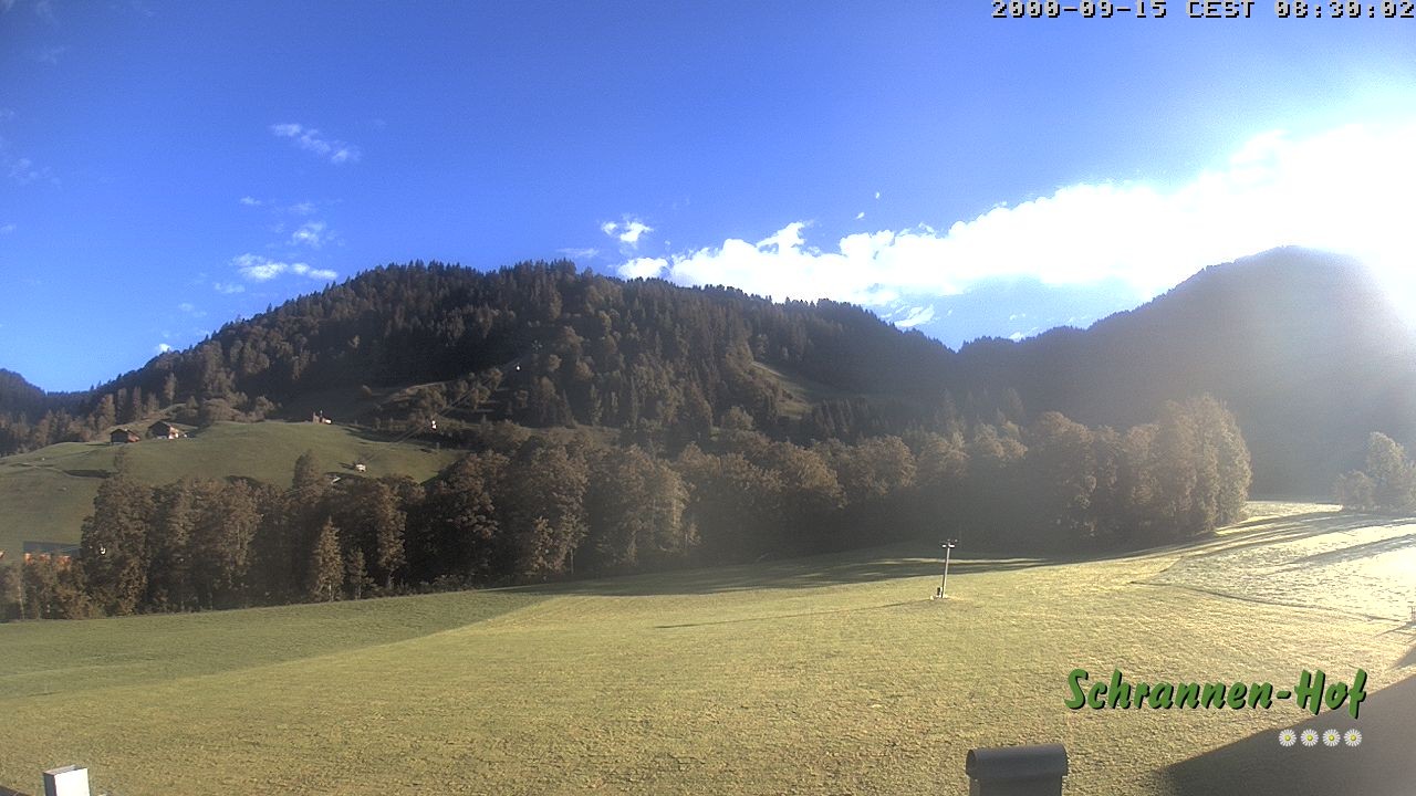 Archived image Webcam Mt. Diedamskopf - Schrannen-Hof