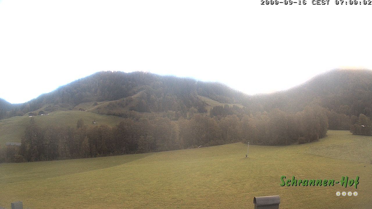 Archived image Webcam Mt. Diedamskopf - Schrannen-Hof