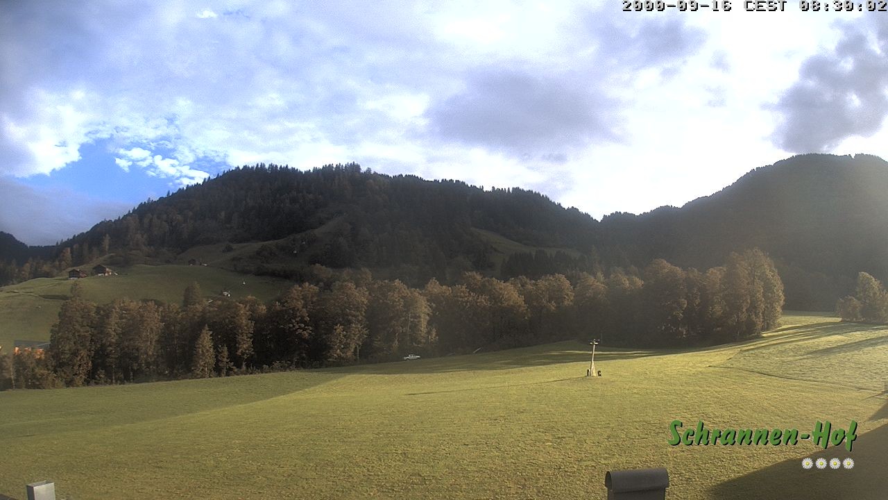 Archived image Webcam Mt. Diedamskopf - Schrannen-Hof