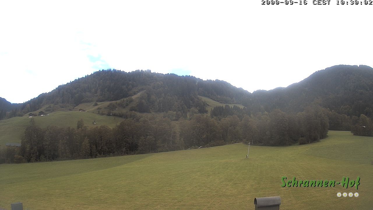 Archived image Webcam Mt. Diedamskopf - Schrannen-Hof