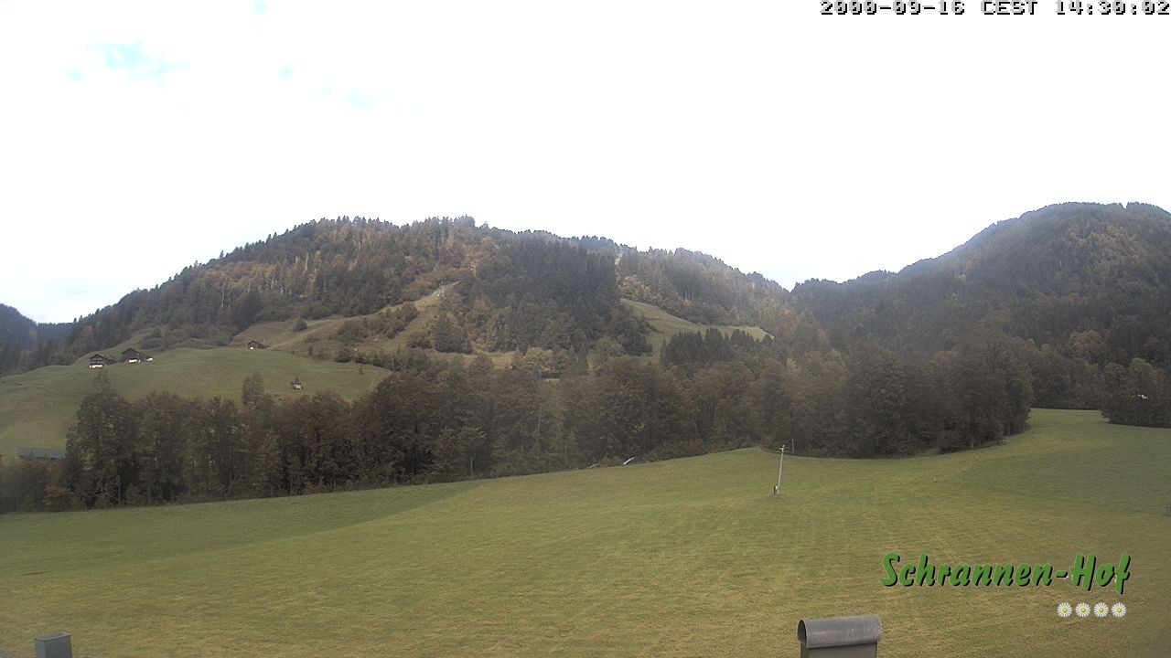 Archived image Webcam Mt. Diedamskopf - Schrannen-Hof