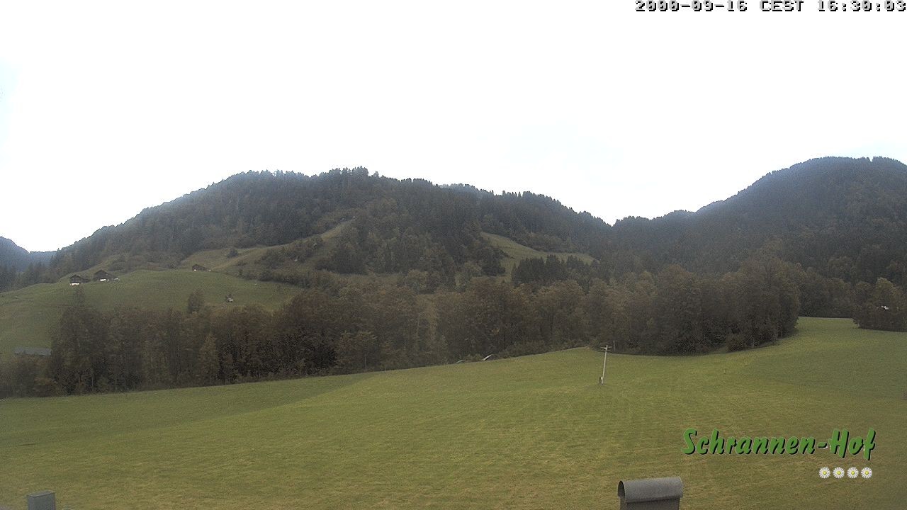 Archived image Webcam Mt. Diedamskopf - Schrannen-Hof