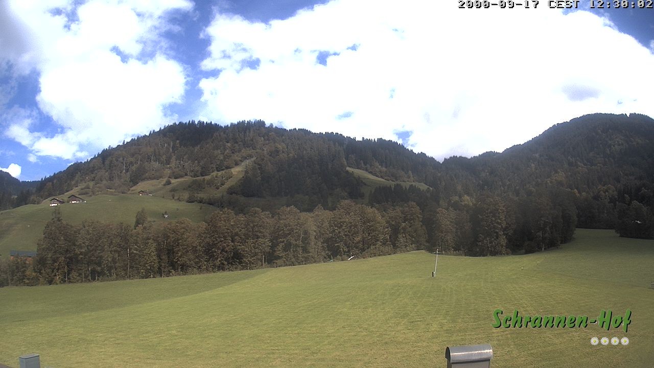 Archiv Foto Webcam Schoppernau: Schrannen-Hof