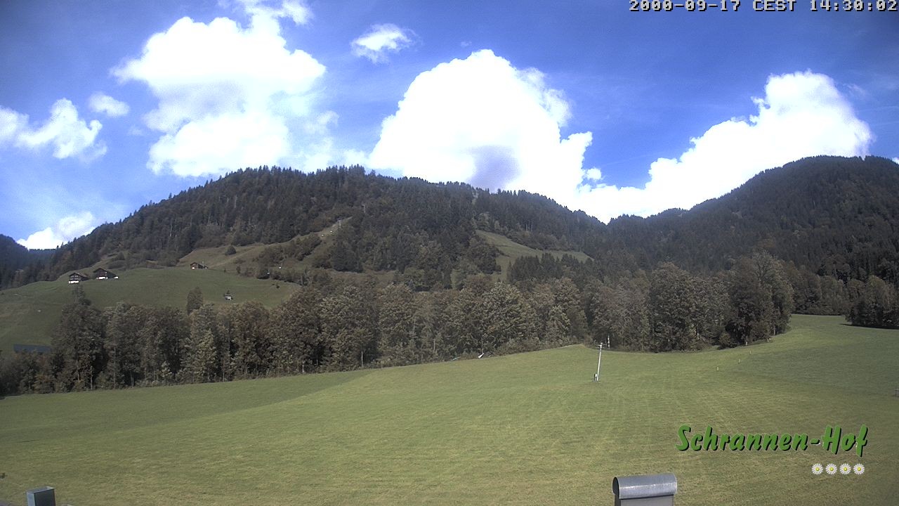 Archiv Foto Webcam Schoppernau: Schrannen-Hof