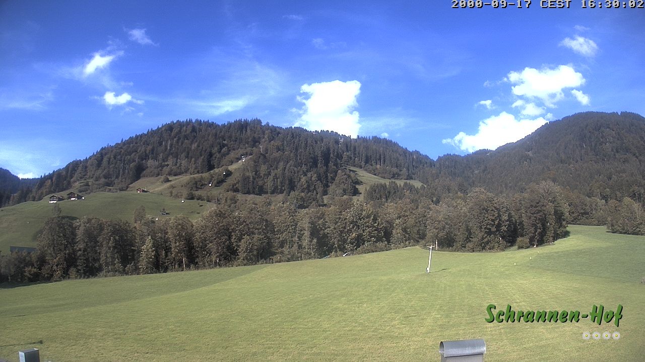 Archiv Foto Webcam Schoppernau: Schrannen-Hof
